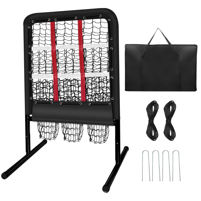 Outdoor Sports Net - Adjustable Height Baseball Training Net Outdoor