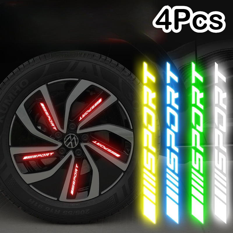 4Pcs Universal Reflective Rim  - огляд і ціна Outdoor Sport Logo